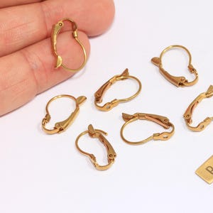 11x17mm Raw Brass Ear Wires, Raw Brass Fish Hooks, Brass Earring Settings, Raw Brass Earring Supplies, Raw Brass Findings, CMR110