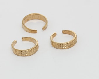 17mm Raw Brass Ring, Brass Cuff Ring, Geometric Rings, Wide Brass Rings, Statement Ring, Adjustable Ring, Raw Brass Rings, CSR, MTE1336