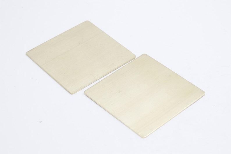 Smooth Brass Raw Brass Blank YNS25 Sheet Jewelry Blanks 10 Pcs 50mm Raw