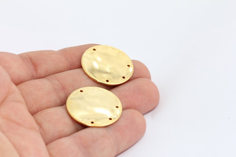 25mm 24k Shiny Gold Round Disc Round Disc Stamping Blanks Etsy