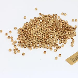 200 Pcs 2mm Raw Brass Cube  Beads, Spacer Beads, Cube Spacer Beads, Square Beads, Connector Beads, Raw Brass Findings, TS, KA38