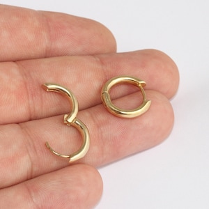 16mm Raw Brass Oorbellen, Leverback Hoop Oorbellen, Circle Oorbellen, Ronde Oorbellen, Brass Earring Hoepels, Brass Earring Bevindingen, LBE, MLS840