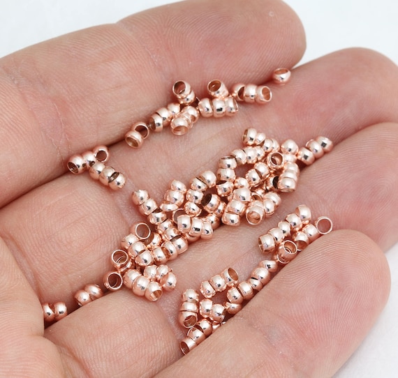 100pcs Round Covers Crimp End Beads Stopper Spacer Beads for DIY Jewelry Making 100pcs Round Covers Crimp End Beads Stopper Spacer Beads for DIY Jewelry Making