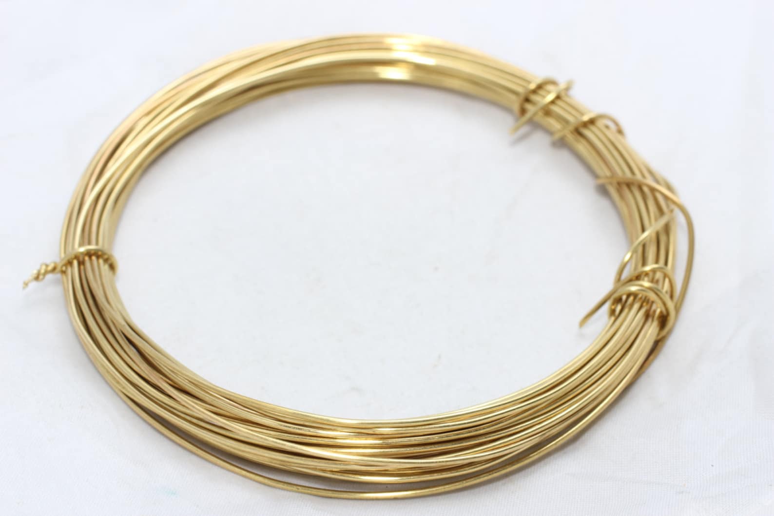 18 Ga 17 Feet Half Hard Brass Wire Wrapping Wire Bulk Wire Etsy