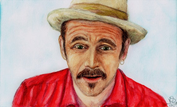 Mark Rylance Original Water Colour Portait | Etsy