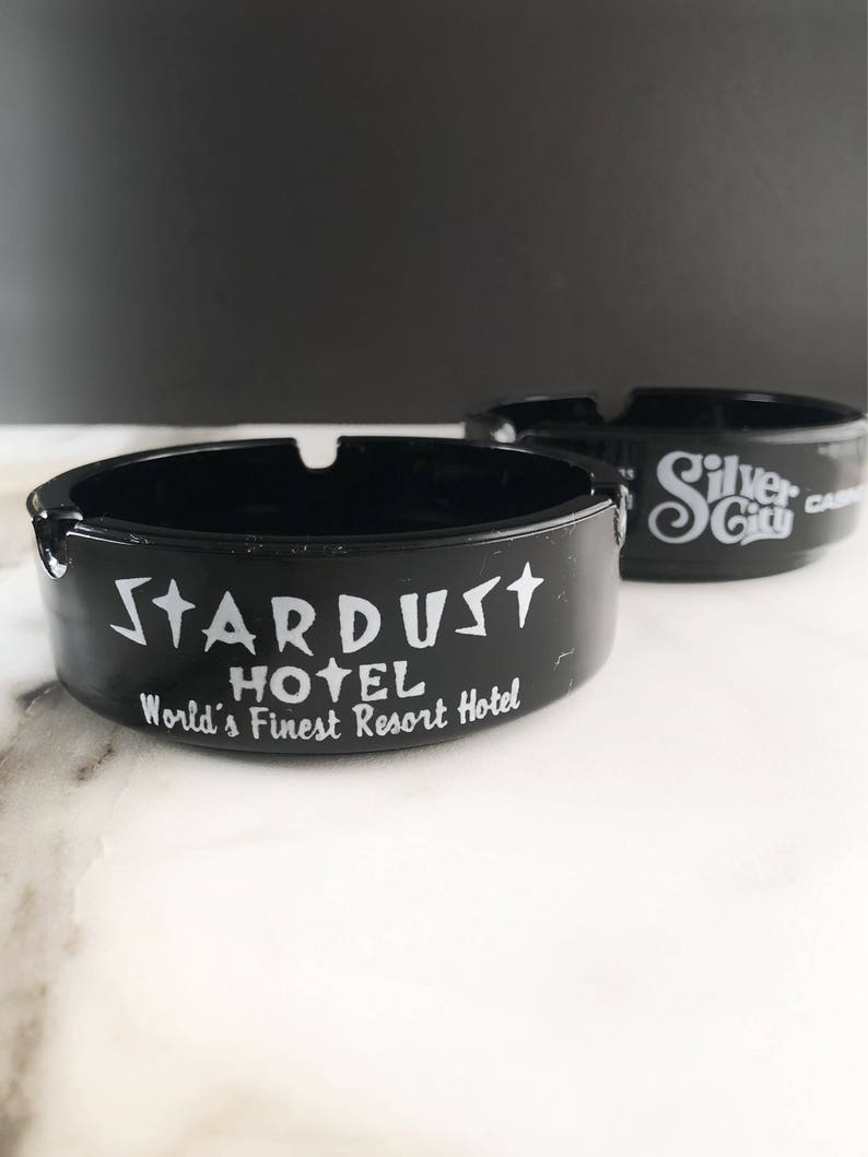 SET OF 2 Vintage Las Vegas Casino Ashtrays Stardust and Silver City