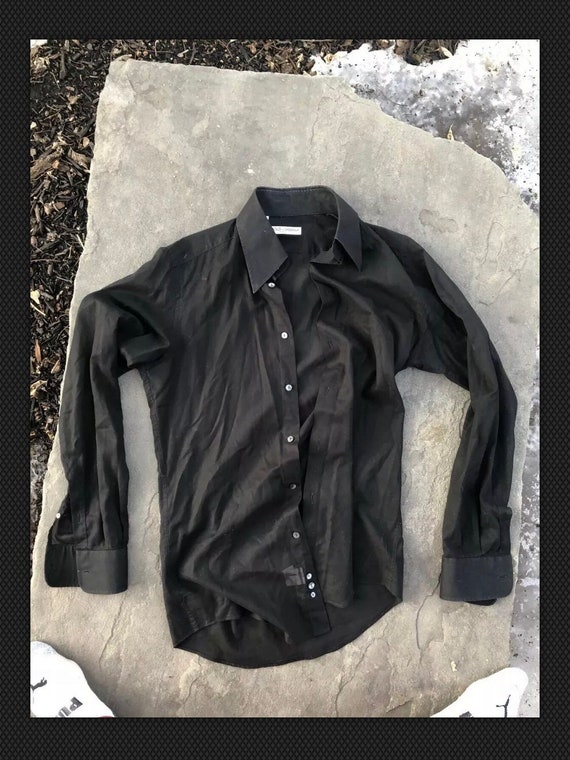 black see thru shirt