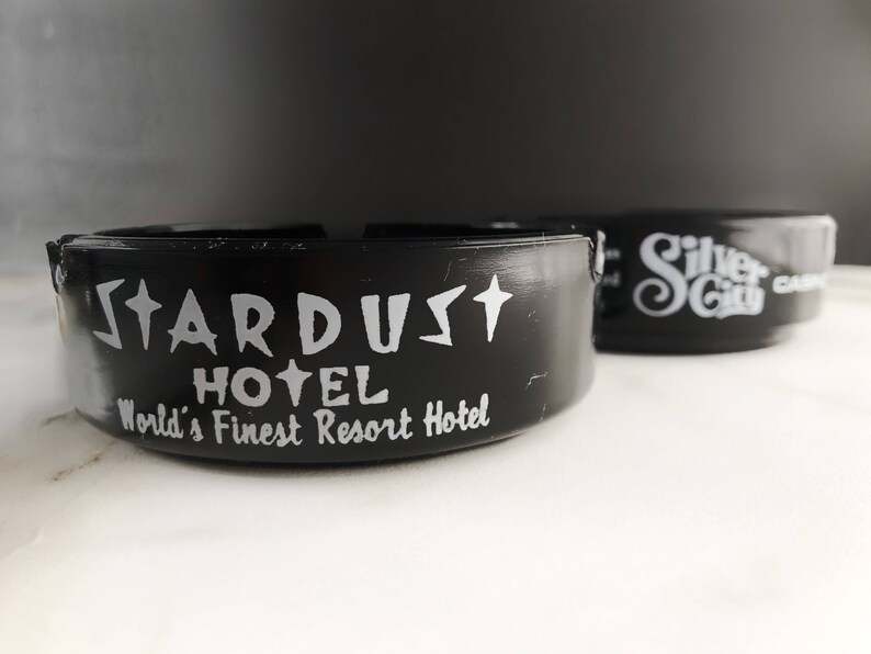 SET OF 2 Vintage Las Vegas Casino Ashtrays Stardust and Silver City