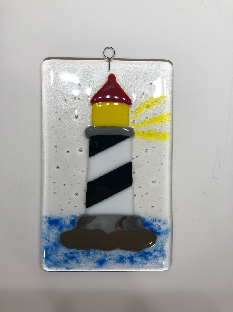Fused Glass Lighthouse