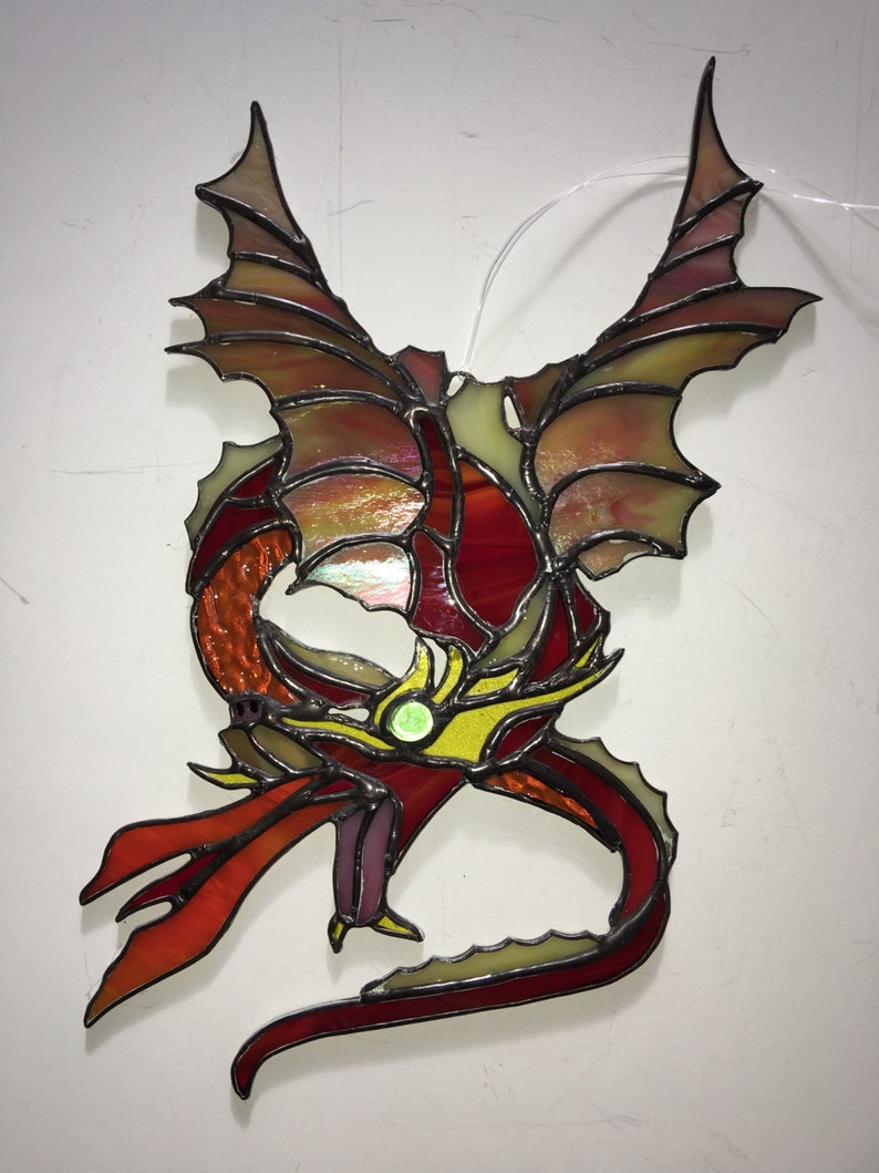 Dragons Stained Glass Dragon Dragon Wings