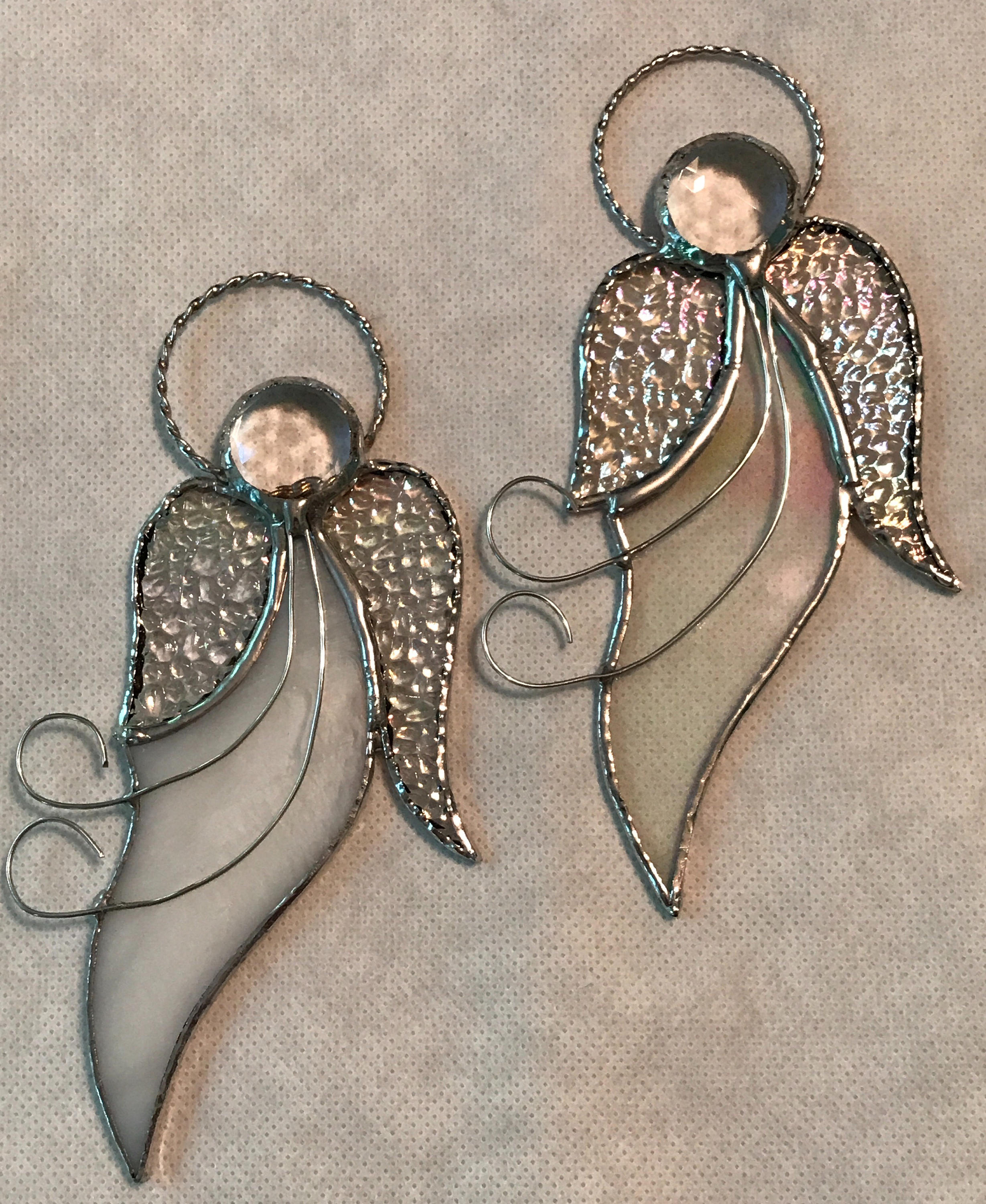 Angels, Stained Glass Angels, Christmas Ornaments