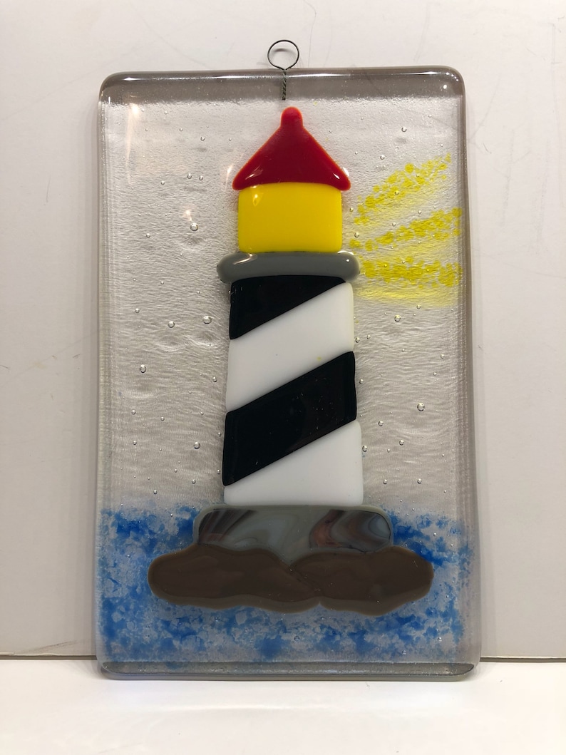 Fused Glass Lighthouse