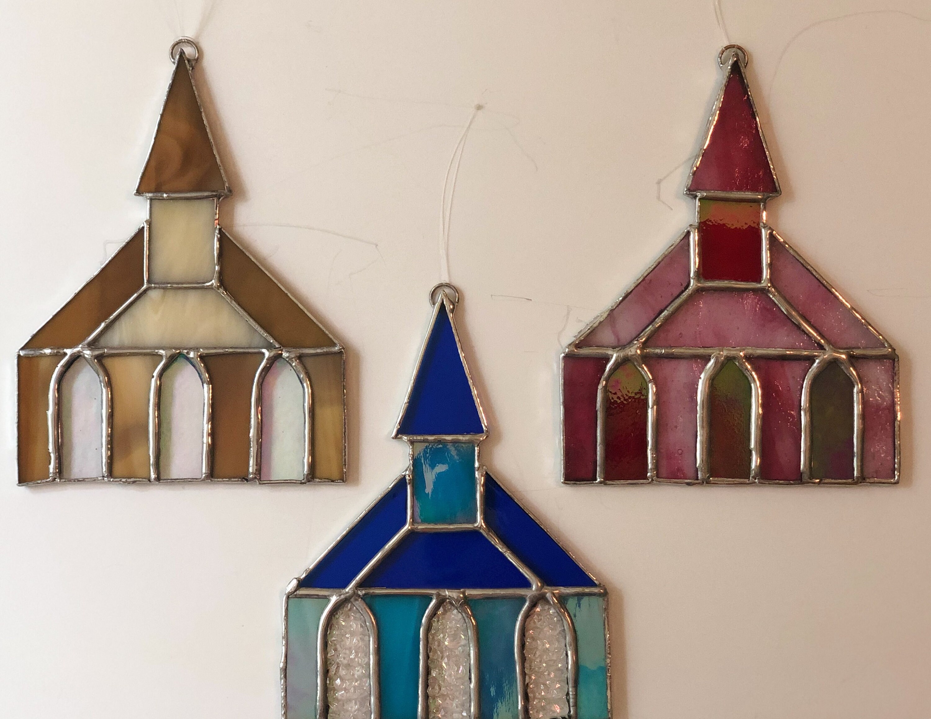 Stained Glass Church Ornaments/ Sun Catchers
