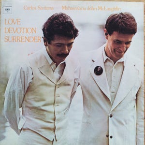 Carlos Santana & Mahavishnu John McLaughlin Love Devotion Surrender 1973 Original Vintage Vinyl Record Album LP