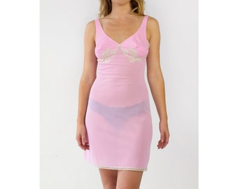 Vintage Lace Slip Dress Negligee Lingerie Chemise Pink Purple Sleeveless Women's Retro Midi Loungewear Slaapkleding Sexy Bruids Zomer Klein
