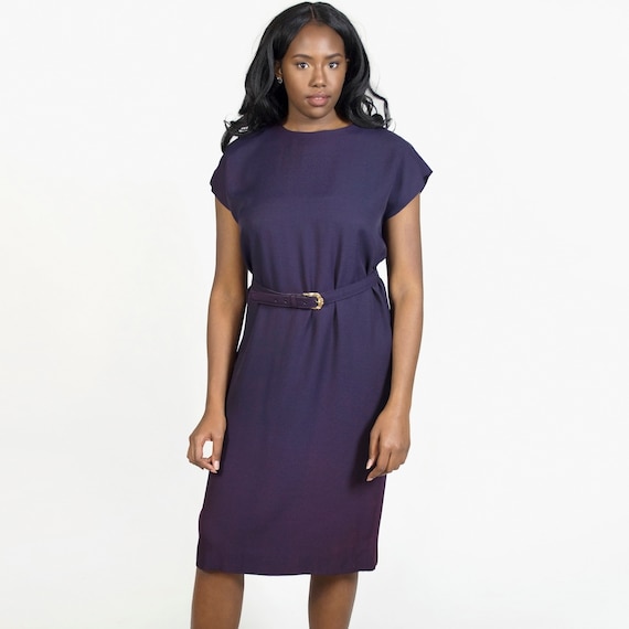 Dark purple sheath dress 2025