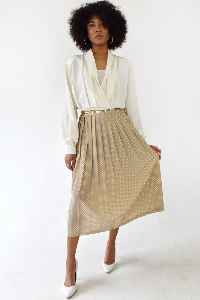 high waisted midi skirt a line