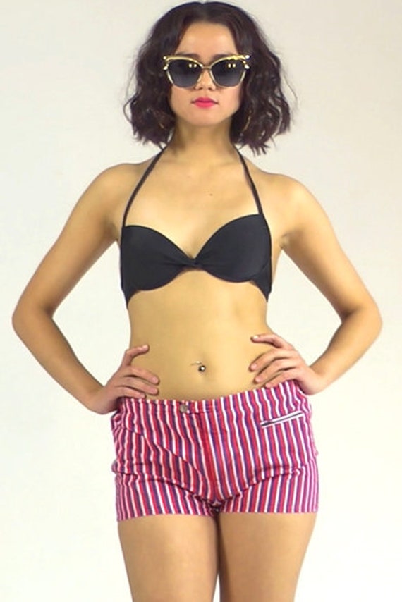 high waisted shorts swimsuit