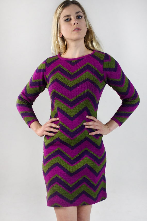 chevron sweater dress