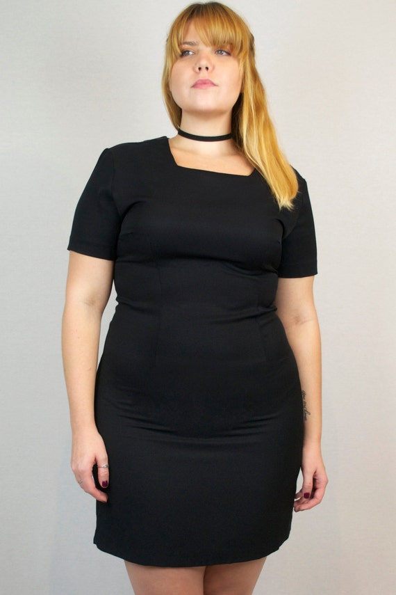 striped midi dress with sleeves