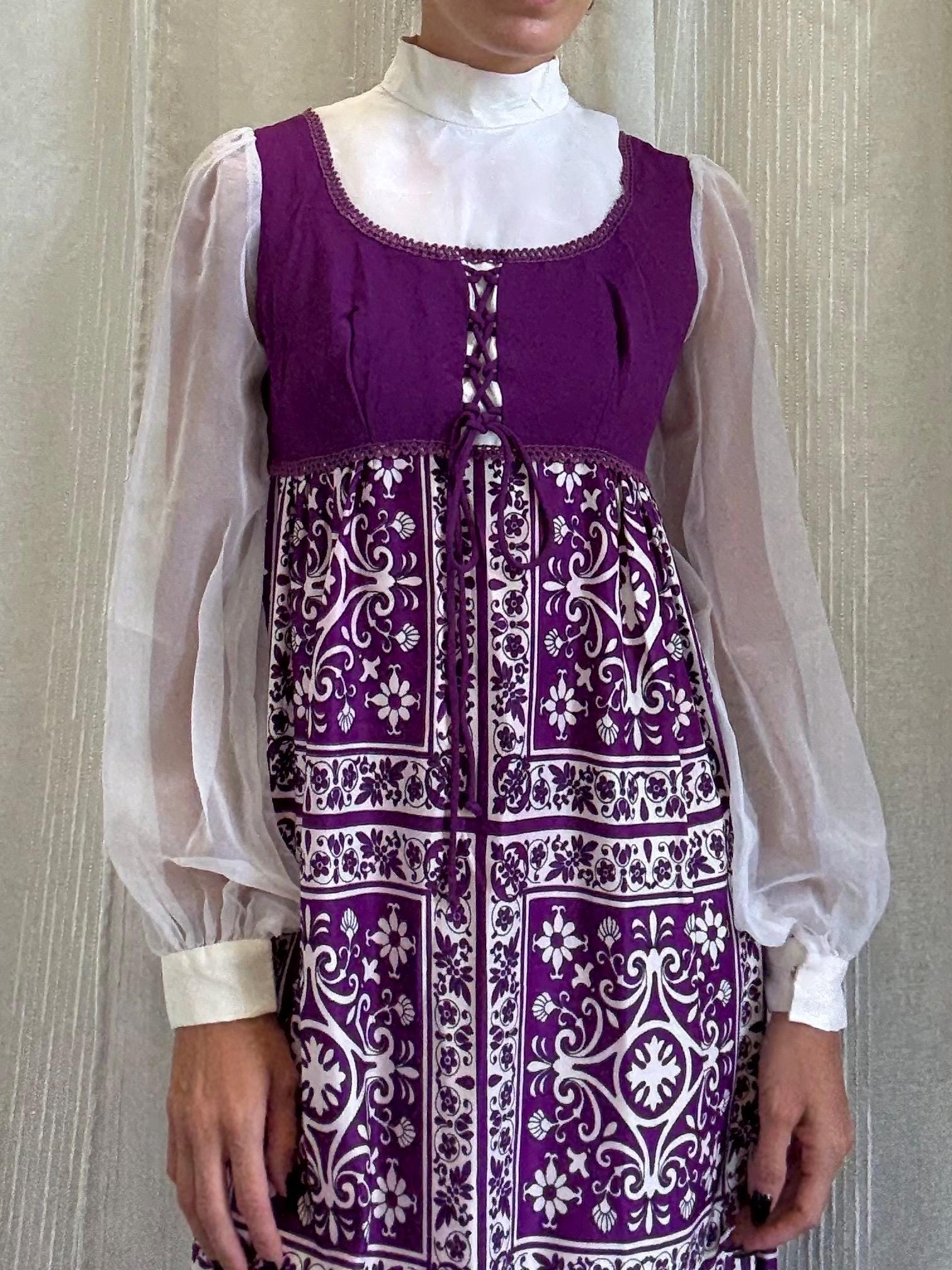 Medieval Purple Dress - Etsy