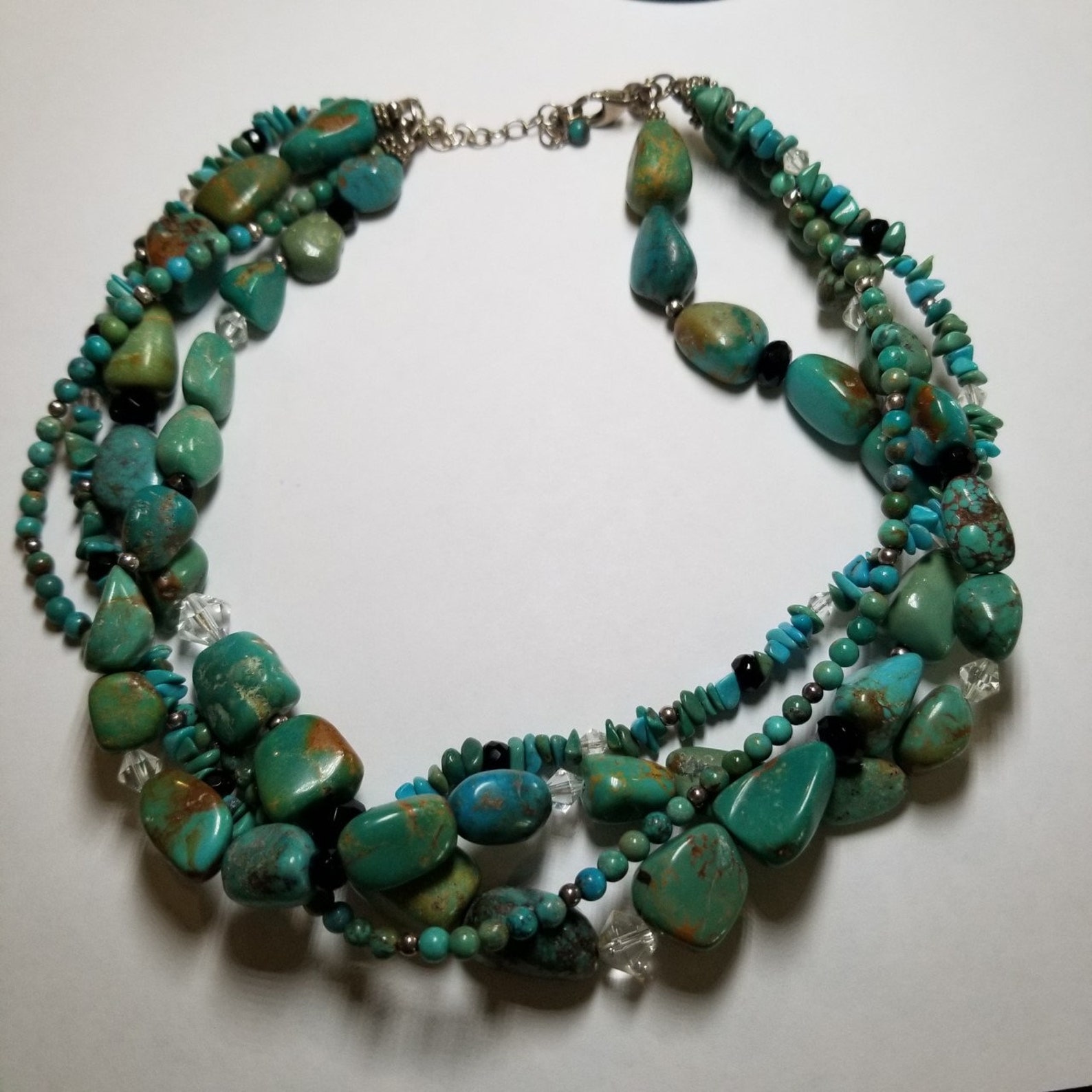 Stunning Silpada Turquoise Multistrand Statement Necklace925 Etsy