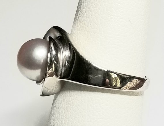Honora Cultured Pearl Ring-Sterling Siver - image 2