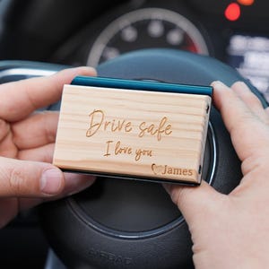 Aangepaste houten auto-luchtverfrisser, gepersonaliseerd vaderdagcadeau, magnetische diffuser met luxe geur