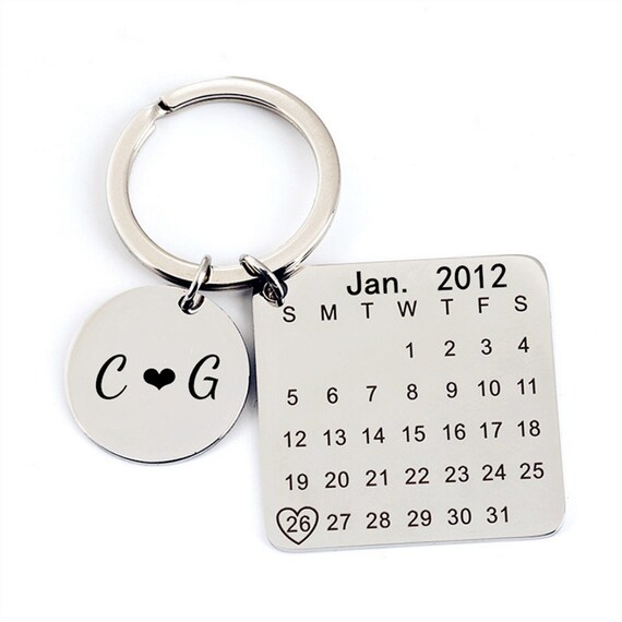 calendar keyring