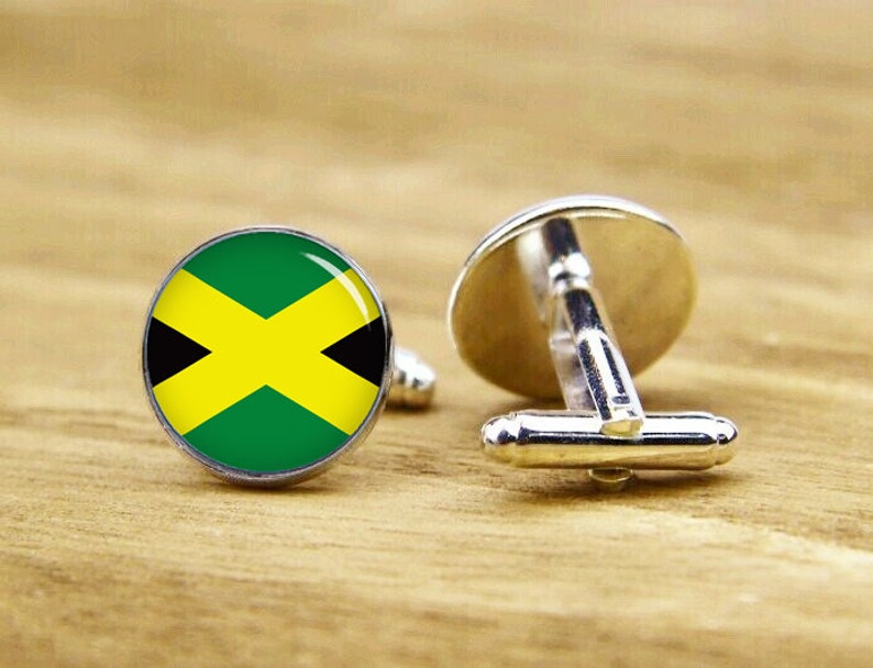 patriot cufflinks tie clip or matching set square cufflinks Mexican flag custom national flag cufflinks round Flag of Mexico cufflinks