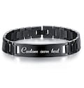 Personalized Stainless Steel Engraved Bracelet, Custom Men Bracelet, Customize Engraved Bracelet, Men's Bracelet. Custom Link Bracelet Gifts product logo