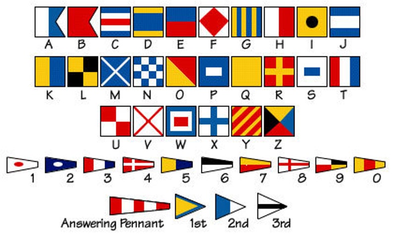 Custom marine signal flag a-z cufflink maritime signal flags | Etsy