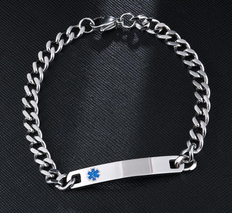 Personalized Medical ID Bracelets Custom Medical Emergency Etsy