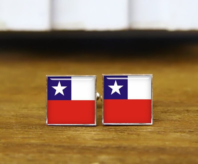 patriot cufflinks tie clip or matching set square cufflinks Mexican flag custom national flag cufflinks round Flag of Mexico cufflinks