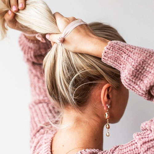 YOU CHOOSE Solid Color Elastic Hair Ties Bulk Wholesale Etsy