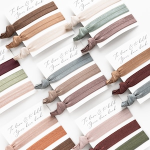 ELIGE TUS COLORES / Tarjeta con lazo para el cabello para propuesta de dama de honor con un diseño ombré cálido, regalo para dama de honor, regalo para fiesta nupcial, para tener y sujetar tu cabello