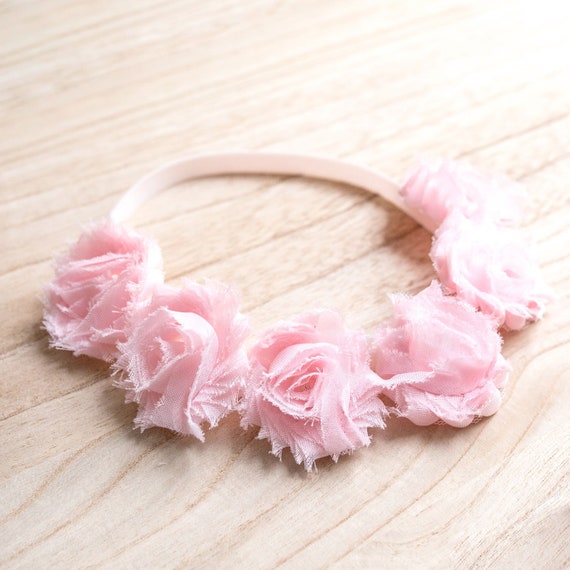 Blush Pink Flower Crown Light Pink Flower Crown Headband For Baby Toddler Girls Adults Birthday Flower Crown Blush Pink Flower Girl Crown
