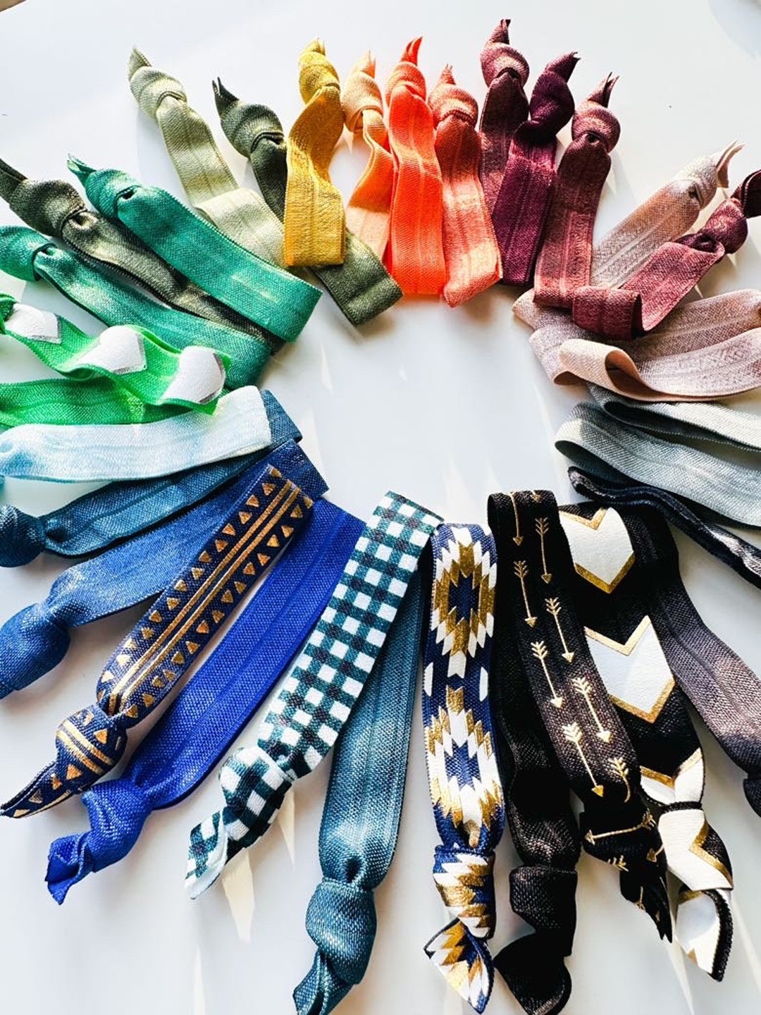 FOR THE GUYS Hair Ties for Men, Pack of Assorted Elastic Hair Ties in