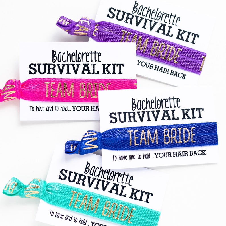 Sale Team Bride Hair Tie Favors To Have And To Hold Your Etsy