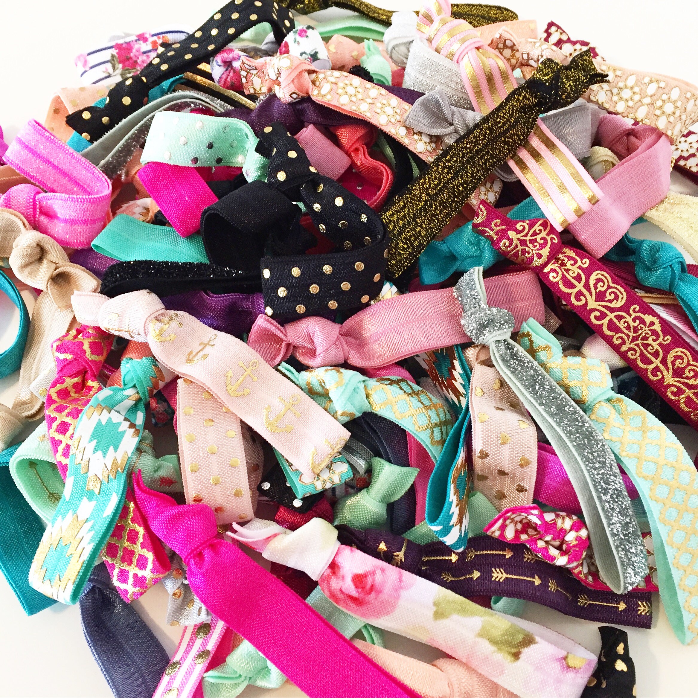 BULK HAIR TIES Assorted Elastic Hair Ties Wholesale Elastic Etsy