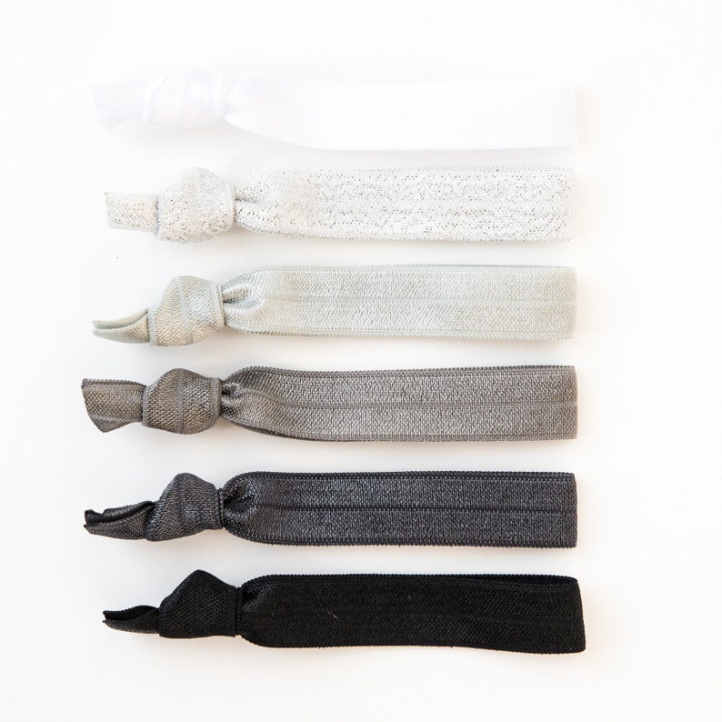 YOU CHOOSE Solid Color Elastic Hair Ties Bulk Wholesale Etsy