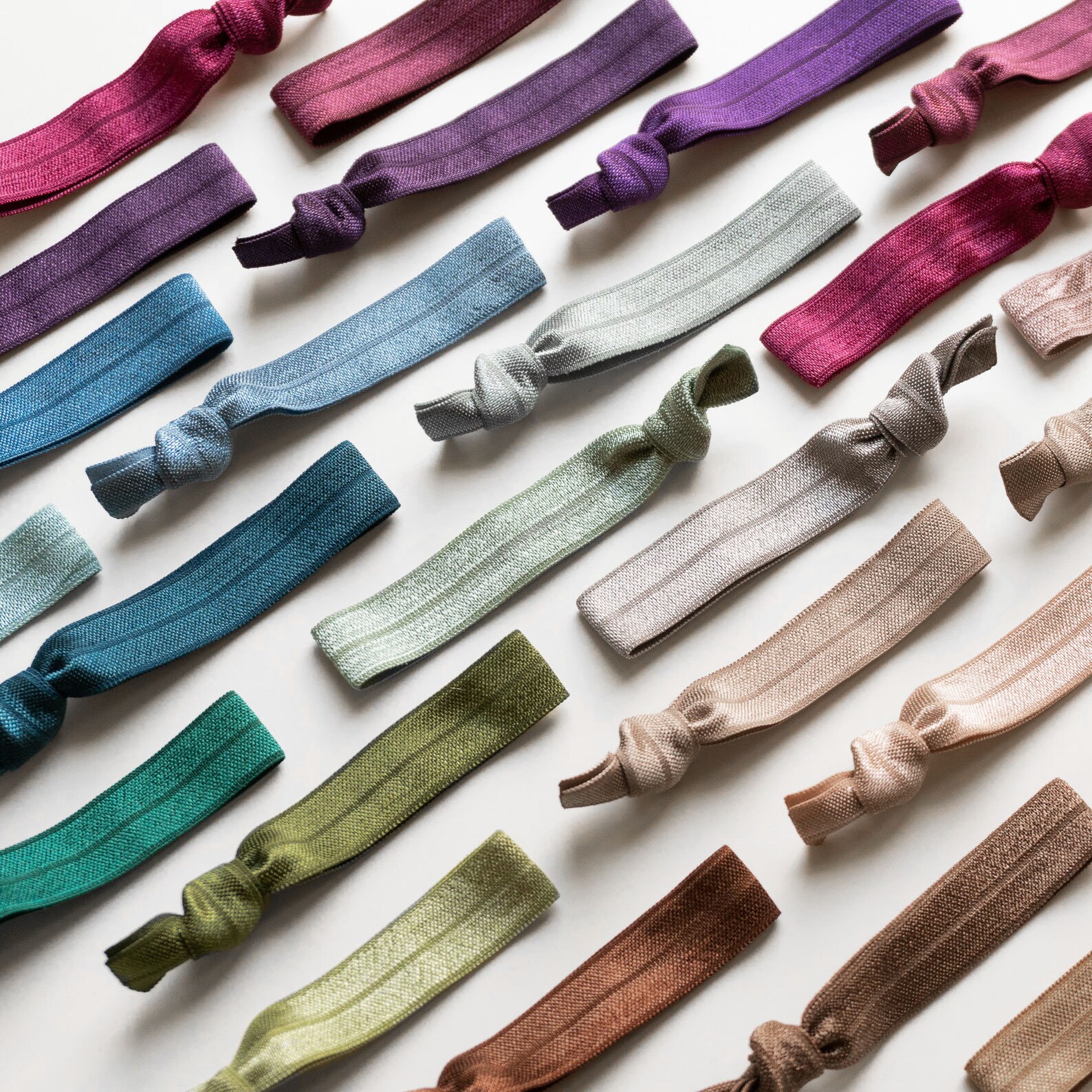 YOU CHOOSE Solid Color Elastic Hair Ties Bulk Wholesale Etsy