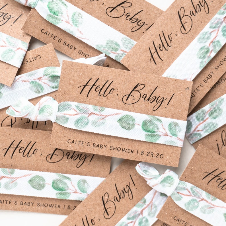 Eucalyptus Baby Shower Favors Autumn Greenery Personalized Etsy