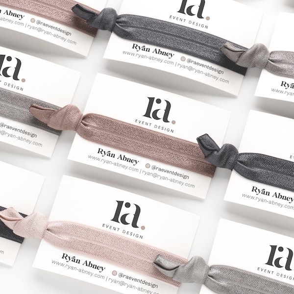 CUSTOM Werbe Braut zeigen Hair Tie Favors | Business Handouts Promos für Hochzeitsprofis + Eventplaner Fotograf Florist Offiziant