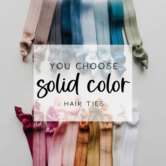 YOU CHOOSE Solid Color Elastic Hair Ties Bulk Wholesale - Etsy YOU CHOOSE Solid Color Elastic Hair Ties Bulk Wholesale - Etsy