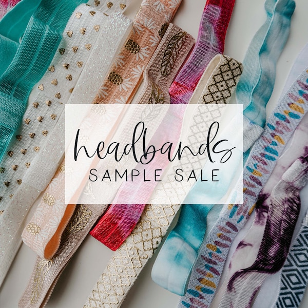 SAMPLE SALE | Elastic Headbands | Assorted Headbands, Yoga Workout Headbands, Toddler, Girls + Adult Headbands, Wholesale Headbands for Kids