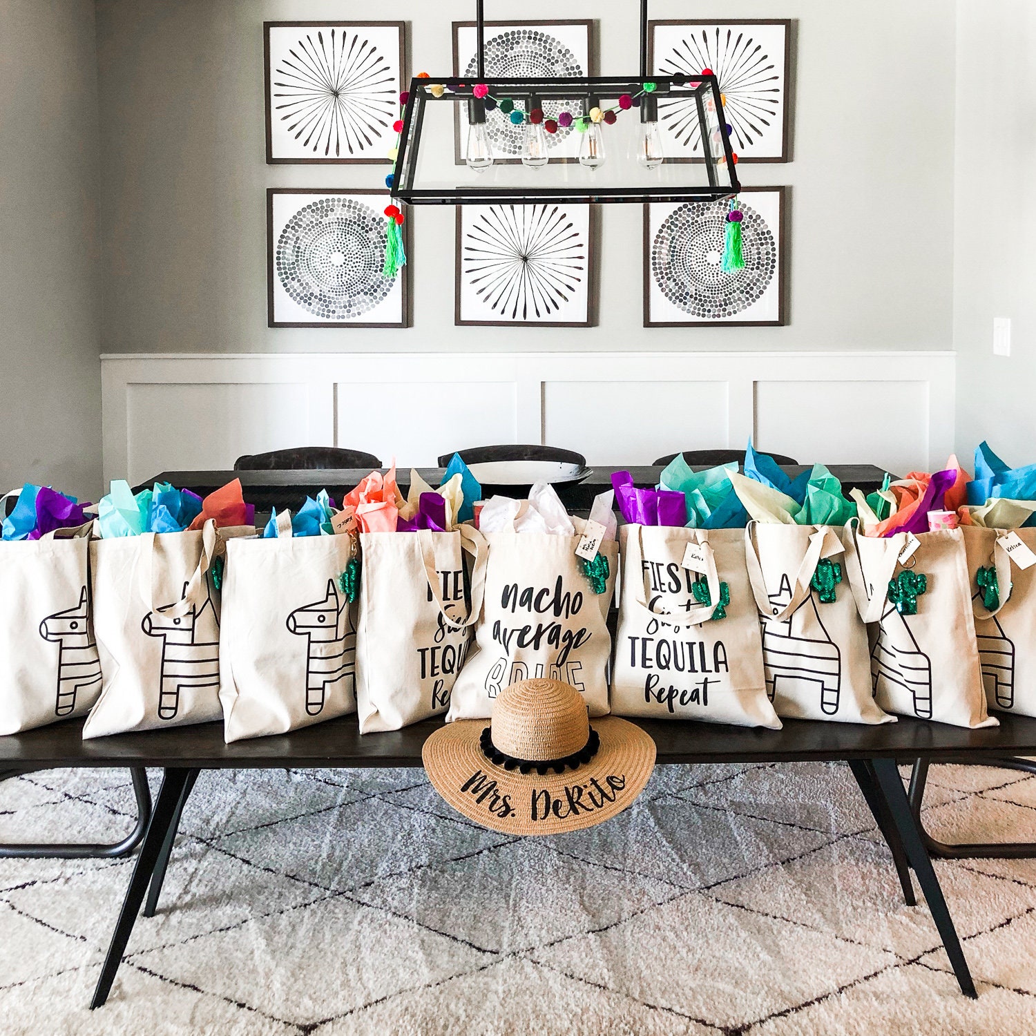 TOTE BAGS | Bachelorette Canvas Bags, Fiesta Siesta Tequila REPEAT ...