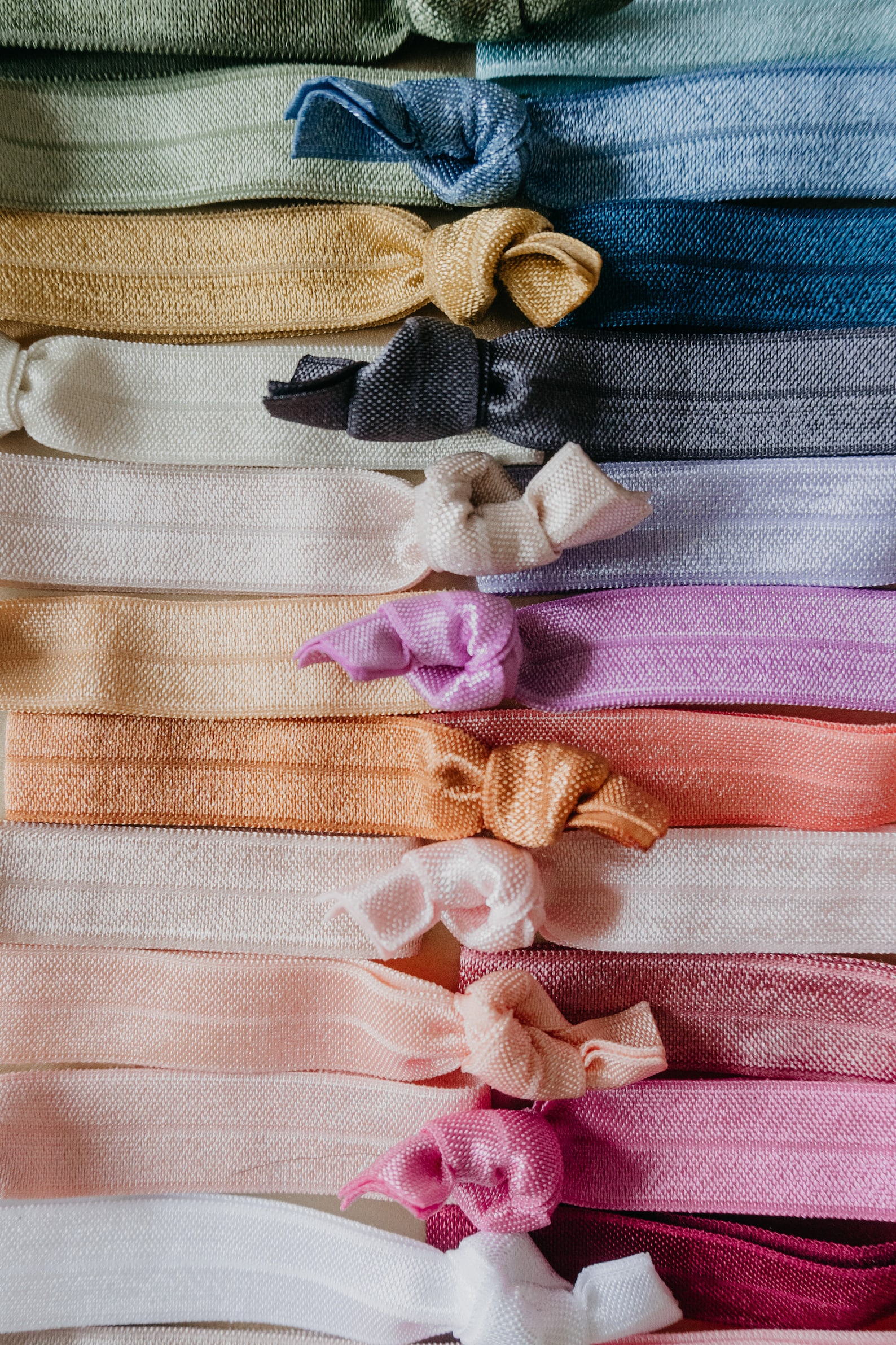 YOU CHOOSE Solid Color Elastic Hair Ties Bulk Wholesale Etsy