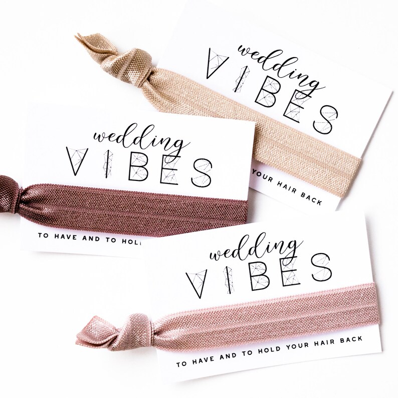 bridesmaid proposal hair ties