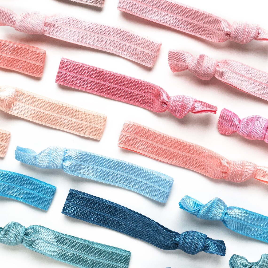 YOU CHOOSE Solid Color Elastic Hair Ties Bulk Wholesale Etsy